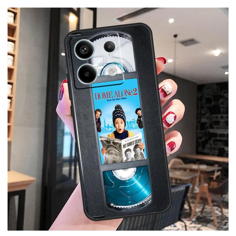 VHS tape cassette Home Alone Case For Xiaomi Redmi Note 13 12 11 9 10 Pro 9S 10S 11S 12S Redmi 13 12 10C 12C 13C Coque