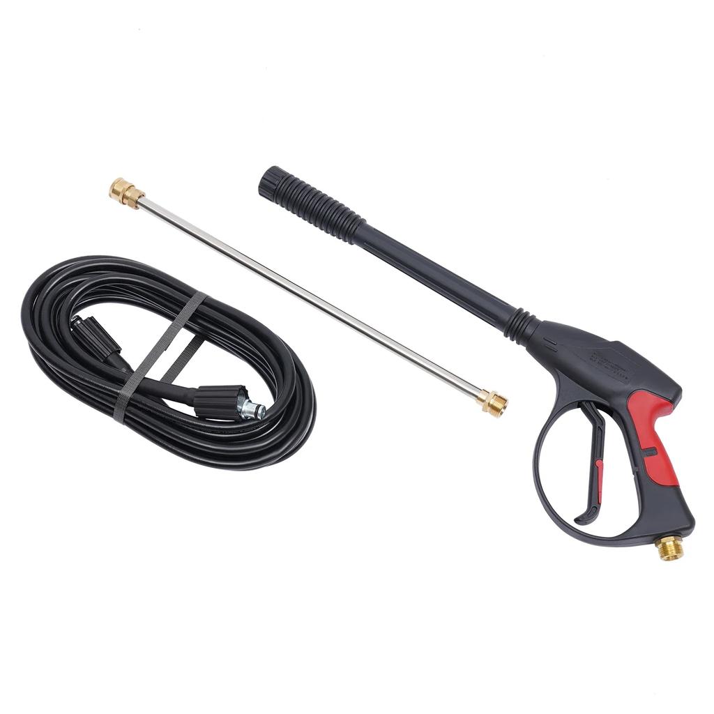Pressure Washer Gun, Flexible Extension Wand Replacement for Most Power Washer, M22 Fitting, 26 FT Hose, 3000 PSI, 5 Nozzle Tips