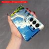 2DFlat Samsung phone case White Wolf in Flower Field Under Blue Sky Applicable to Galaxy S22 S23 S24 S25ULTRA S26 A12 A13 A14 A15 A16