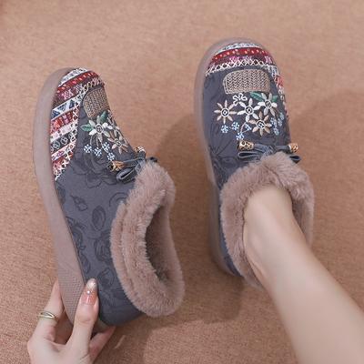 Зимние Новые Женские Повседневные Хлопковые Туфли Теплые и Удобные Нескользящая и Прочная Подошва Бесплатная Доставка Женский Хлопок