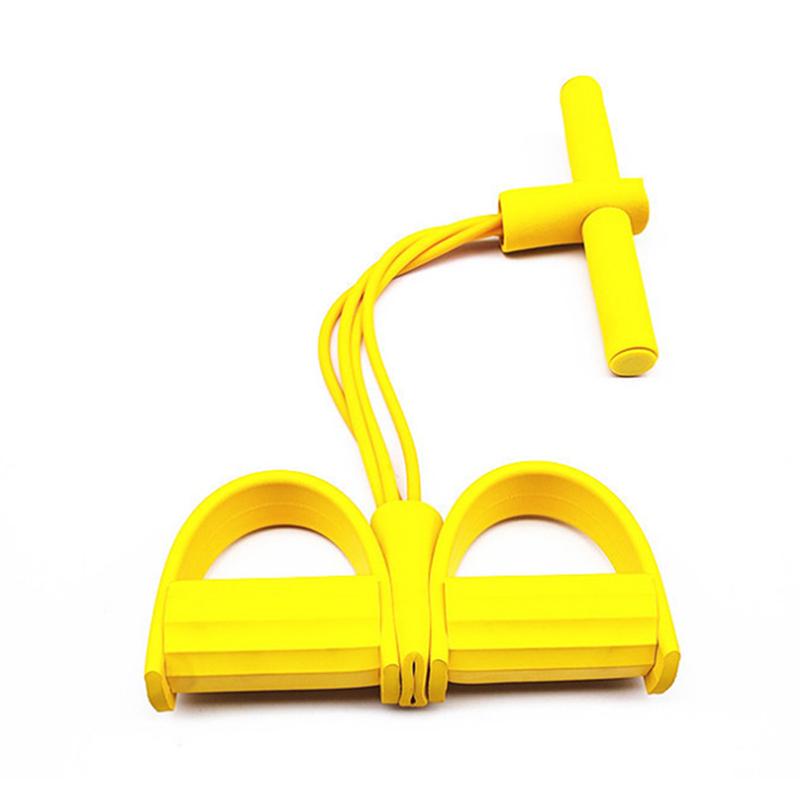 4-трубчатые фитнес-резинки с сопротивлением, латексный педальный тренажер, подъем корпуса, канатный эспандер