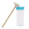 Creative Blue Bottom Transparent King Bee Capture Marker Bottle Beekeeping Tools