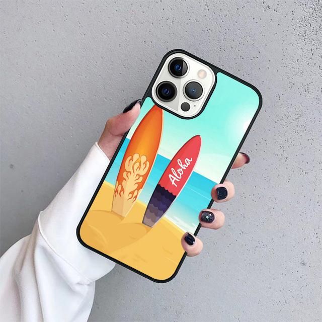 Серфинг Гавайский Рай Ракушка Чехол Для iPhone 17 Air 15 16 14 13 12 Pro Max 11 Pro Max Plus Чехол для Телефона