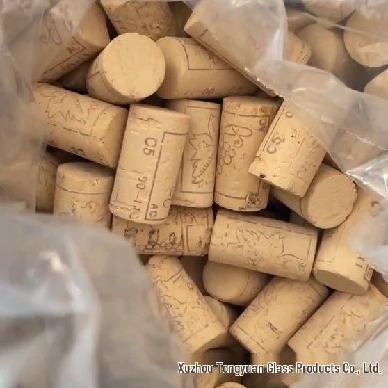 Пробка для винной бутылки из гранулированной пробки красного вина | Натуральная пробка 1+1