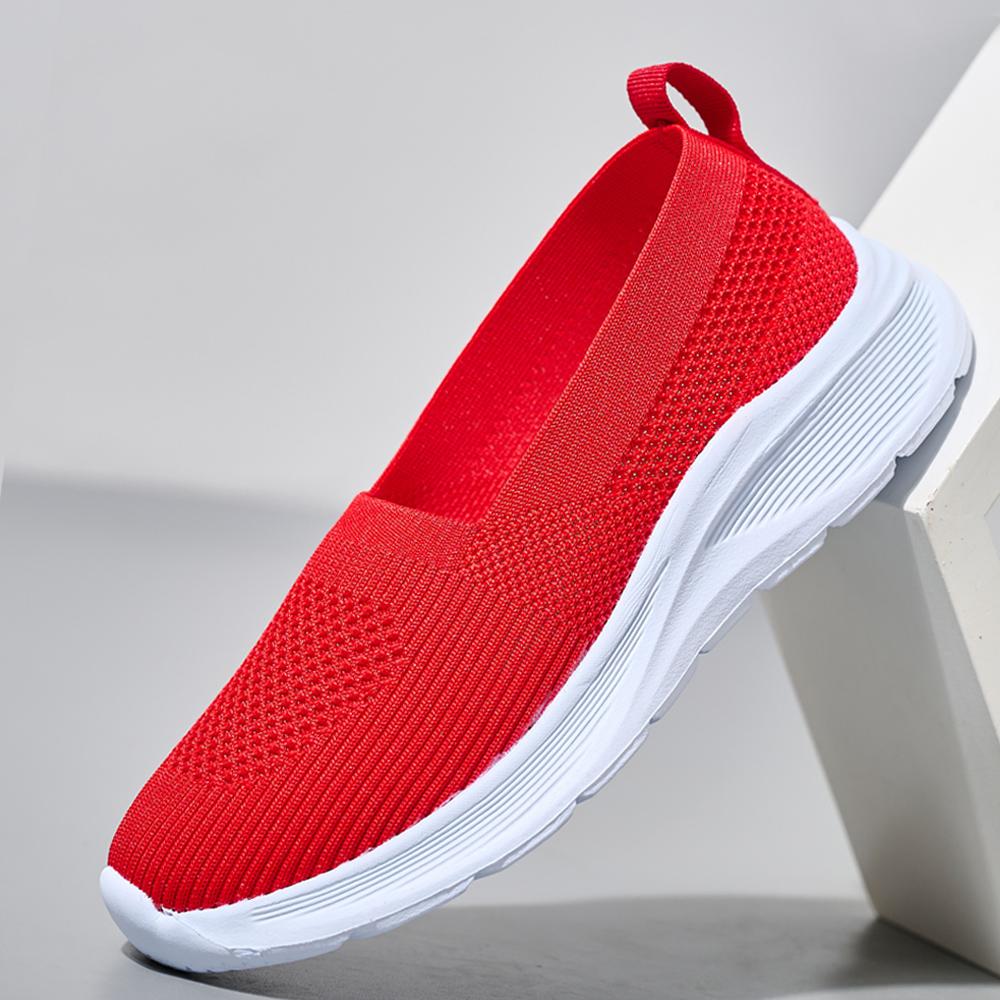 Женские кроссовки, легкая летняя обувь для женщин, повседневная обувь на плоской подошве, женские лоферы больших размеров, нескользящие теннисные туфли Slio On