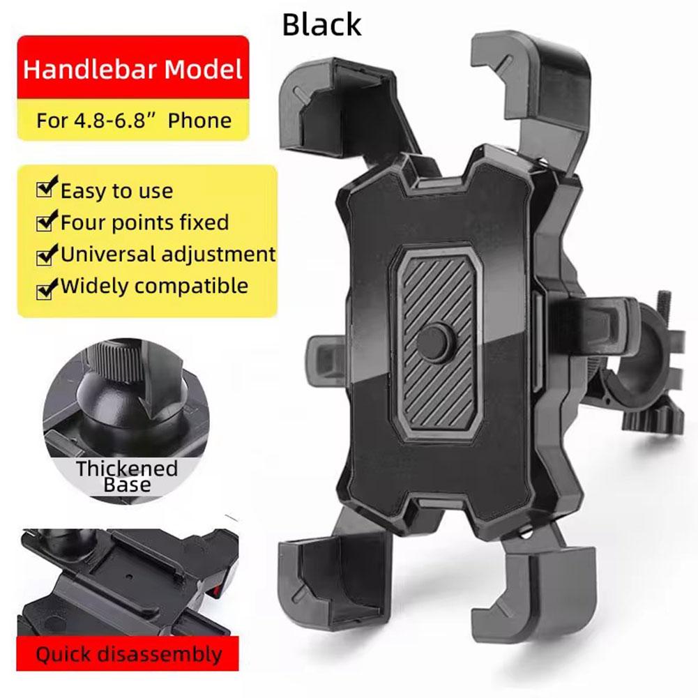 360 Rotation Universal Phone Holder for iPhone Riding MTB Stand Bracket Non-slip Cycling Shockproof Bracket GPS Clip