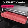 Для JETOUR T2 Traveller C-DM Автомобильный Пассажирский Сторона Силиконовый Ящик для Хранения Панель Приборов Органайзер Лоток Автомобильный Салон Аксессуары для Хранения