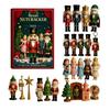 Nutcracker Advent Calendar 2025 24 Days 2D Acrylic Ornament Christmas Countdown Decoration for Home Tree Fireplace Xmas Gift