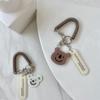 Acrylic Cartoon Lanyard Key Holder Key Ring Ornaments Bear Spring Coil Key Chain  Decoration