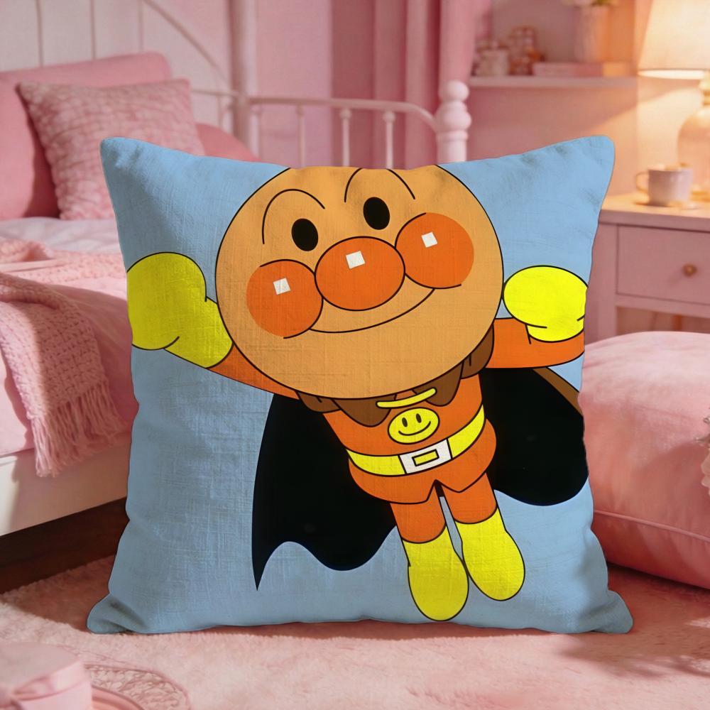 AAnpanmanS Cute Cartoon Cushion Cover Premium Comfort Reversible Pillow Cove Two In One Design For Any Room Car Interior