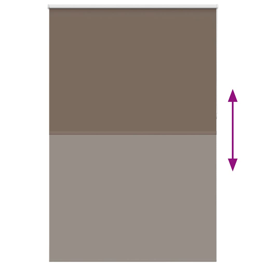 Blackout Roller Blind Coffee Brown 160 x 210 cm Fabric Width 156.6 cm