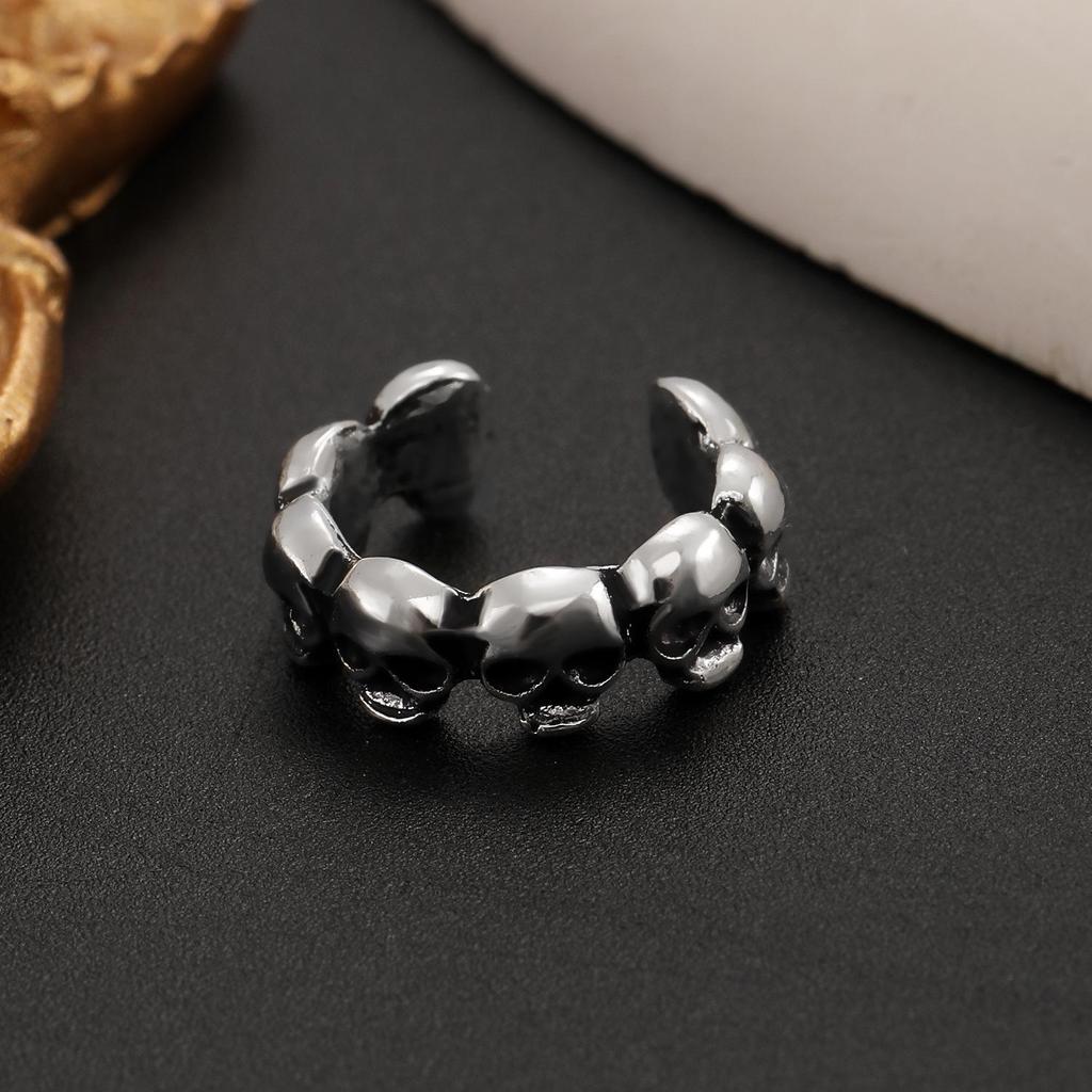 Серьги-клипсы на ухо в виде скелета руки и позвоночника – Европейский и американский панк-стиль, не требуют пирсинга