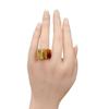 LOUIS VUITTON M size bar rock milling Ring Not specified Brown unisex M65203 Used