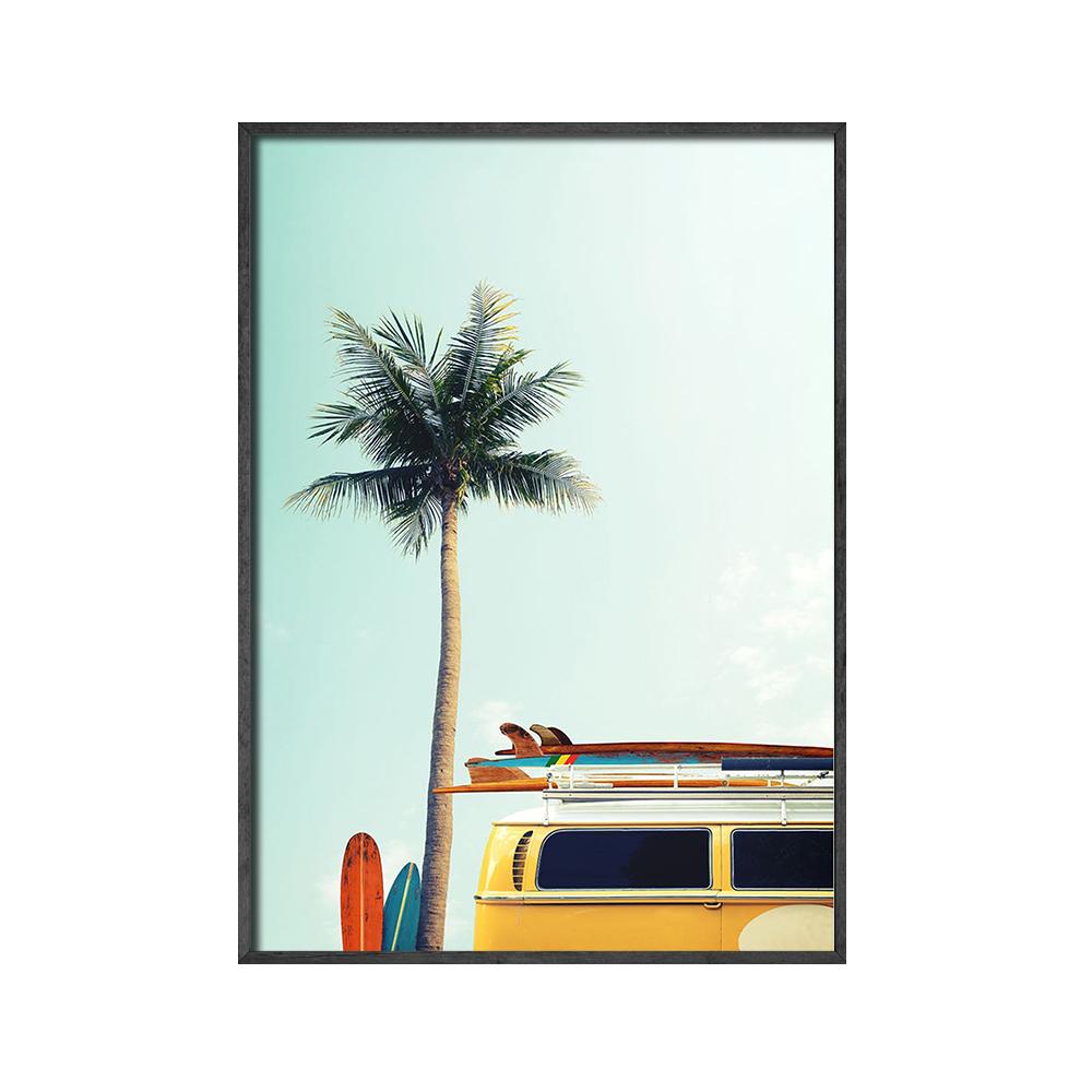 California Print Set Surf Wall Art Canvas Painting Beach Posters Surfboard Prints Coastal Decor Paintings for Living Room Wall