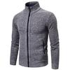 Mens Winter Turtleneck Zipper Long Sleeve Knitted Sweater Top Outwear Coat
