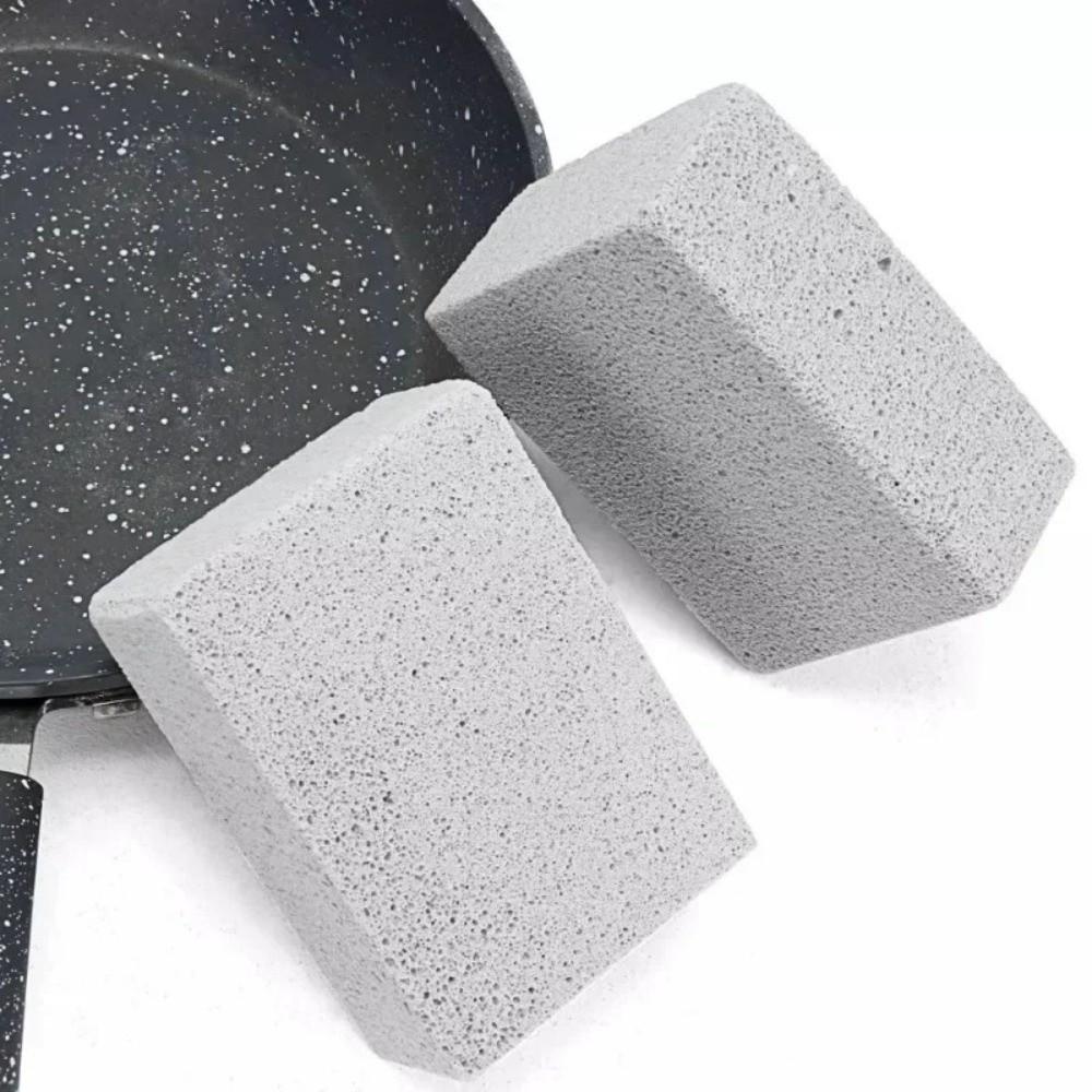 Grey BBQ Grill Cleaning Brush Brick Block Cuttable Grill Cleaning Brick New Pumice Cleaning Stone