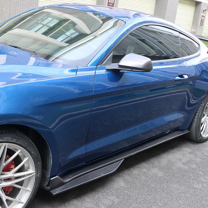 GT500 Carbon Fiber Side Skirts for 2015-2022 Ford Mustang Modification