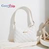 Cozy Up Fashionable Underarm Bag, Single Shoulder Diamond Pattern Texture Women's Bag