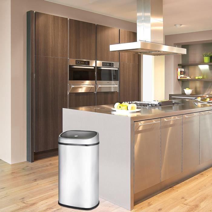 Poubelle de Cuisine Push - CITY - KITCHEN MOVE - 58 L - Ouverture simple pression