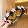 Korean Double Bangs Hairpin Hairband Colorful Flower Kids Teeth Headband  Hair Accessories