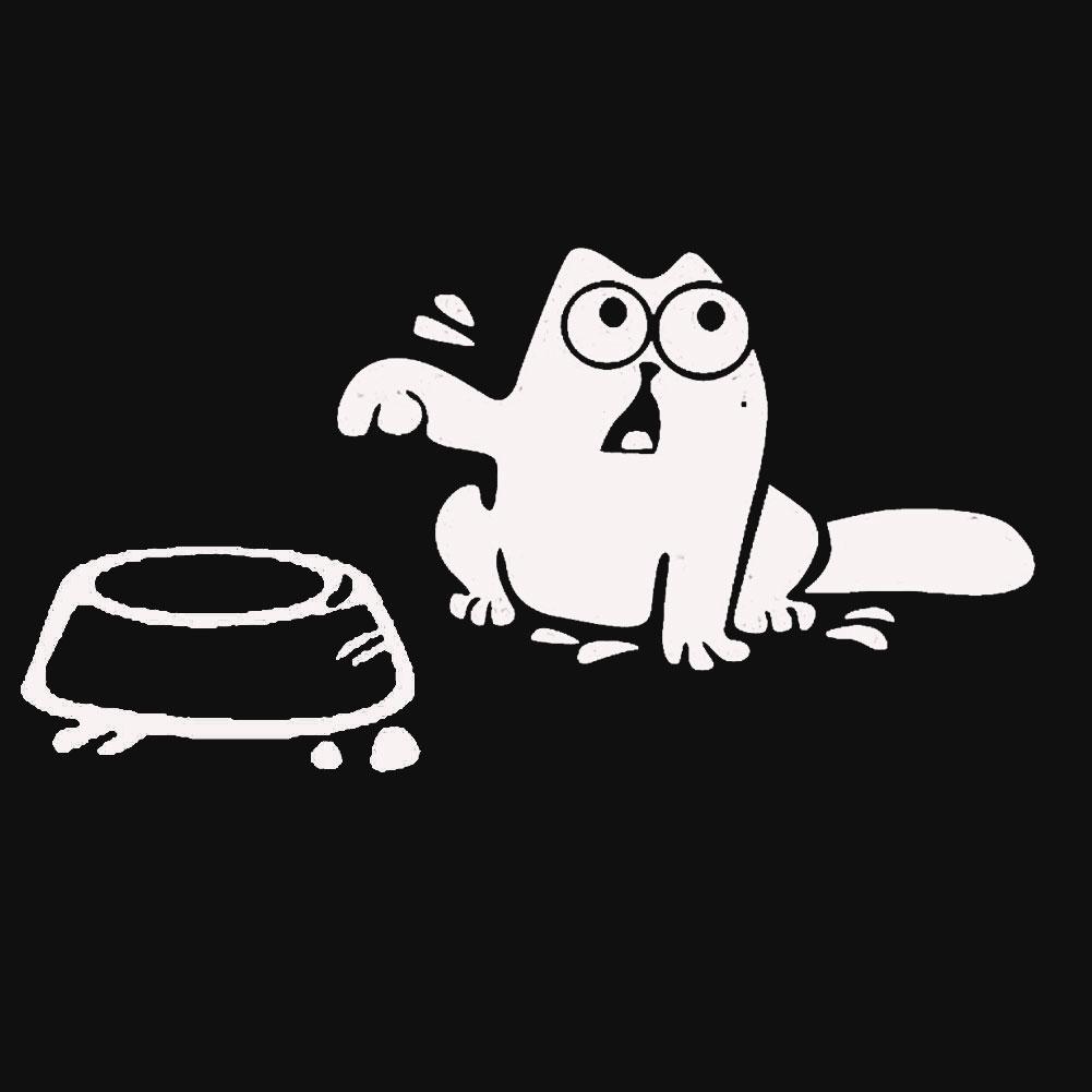 Стильные милые наклейки с изображением кота Саймона, кузова автомобиля, окна, светоотражающие наклейки, украшения, авто наклейки