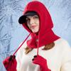 Woolen Knitted Gloves All-in-one Winter Warm Set Simple Balaclava Winter Warm Hat  Men and Women