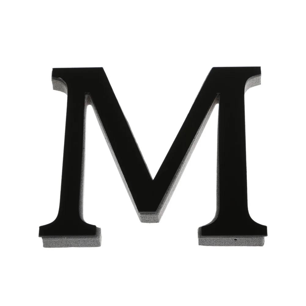 20 см в высоту26 Алфавит Сделай сам 3D Наклейка на стену Декорации Черный Английский Алфавит Наклейка Домашняя Стена Декорации для Вечеринки