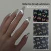 Светоотражающие шелковые штампы для нейл-арта: 2024 3D Линейные наклейки