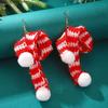 Women's Christmas Ear Studs Fall and Winter Hat Scarf Pendant Festival Earrings Gift for Wife Mother Daughter Friends