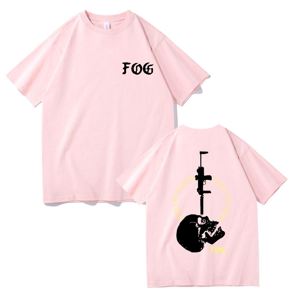 Vintage Fog Forward Observations Group Print T-shirt Skeleton Graphic T Shirts Men Oversized Tshirt Men's Gothic Rock Clothes