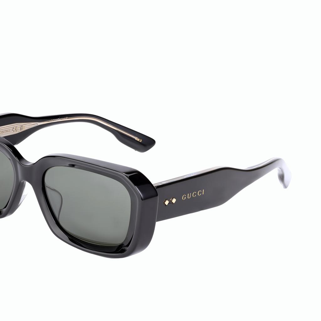 Gucci Sculpted Series Textured Faceted Frame Sunglasses Women sunglasses GG1531SK-001