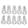 10 Pcs Hair U Shaped Clip Metal Black Coating French Vintage Style U Shaped Hair Pins for Hairstyling