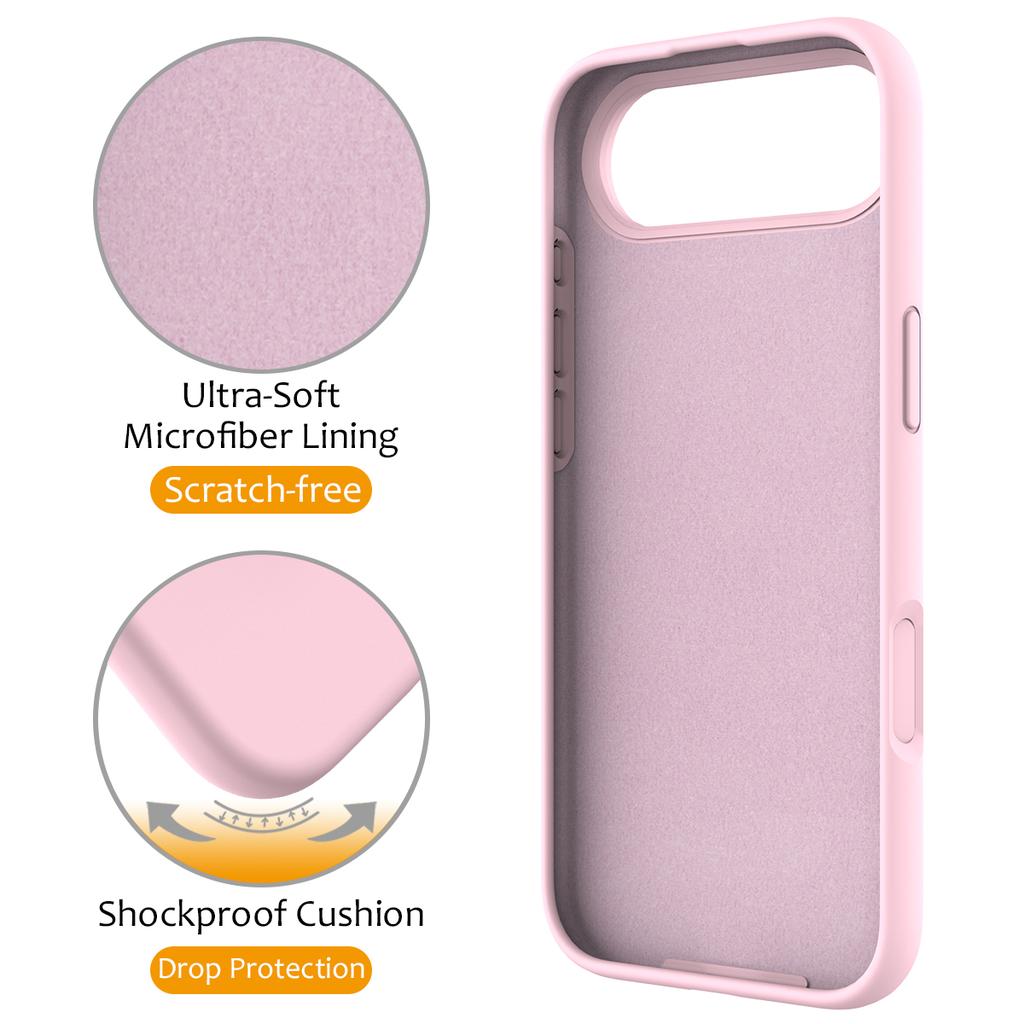 For iPhone Air Case Compatible with MagSafe Kickstand PC+Silicone Phone Cover