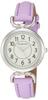 [Arias] Analog Amalfidia Waterproof Leather Strap White Dial WW20022A-129 Women's Purple