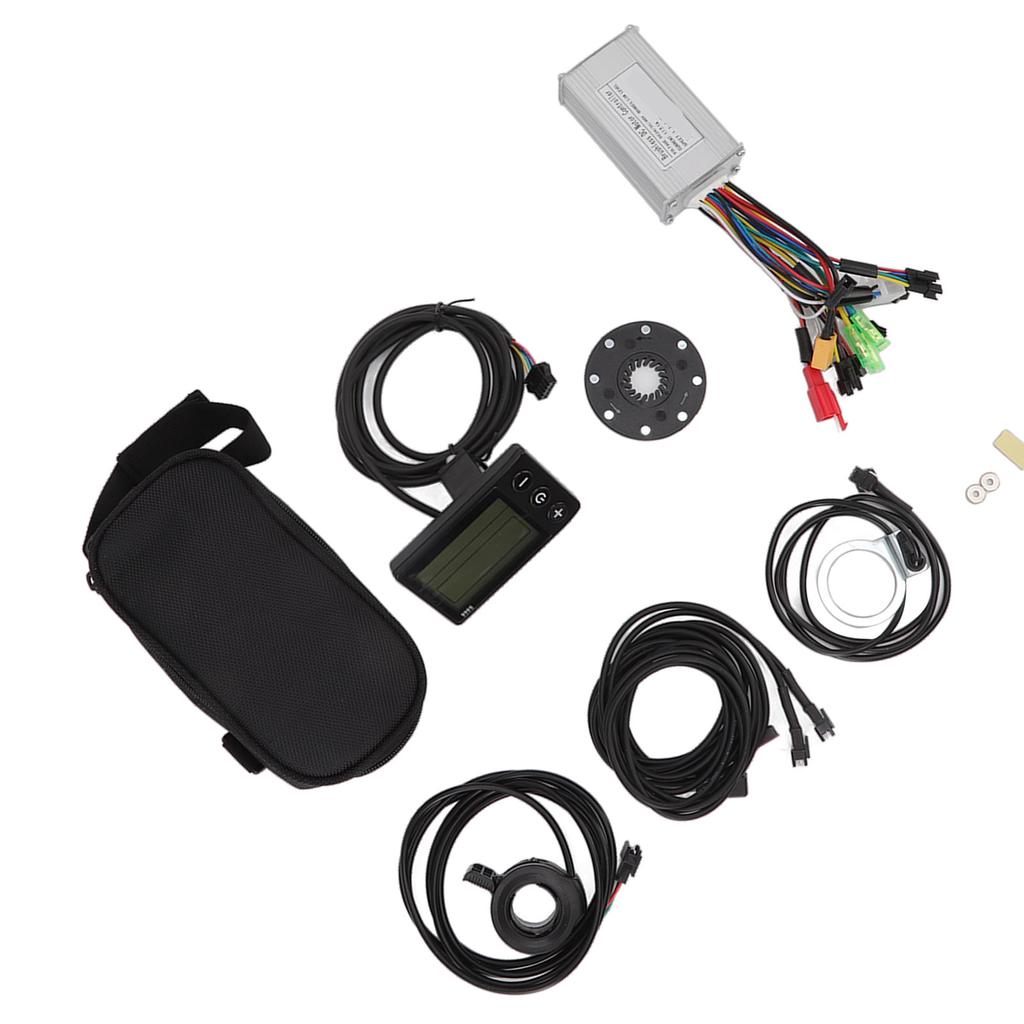 24V 36V 48V 17A 3 Mode Controller S866 Display Set with Power Assist Sensor 130x Thumb Throttle for 250W 350W Motor