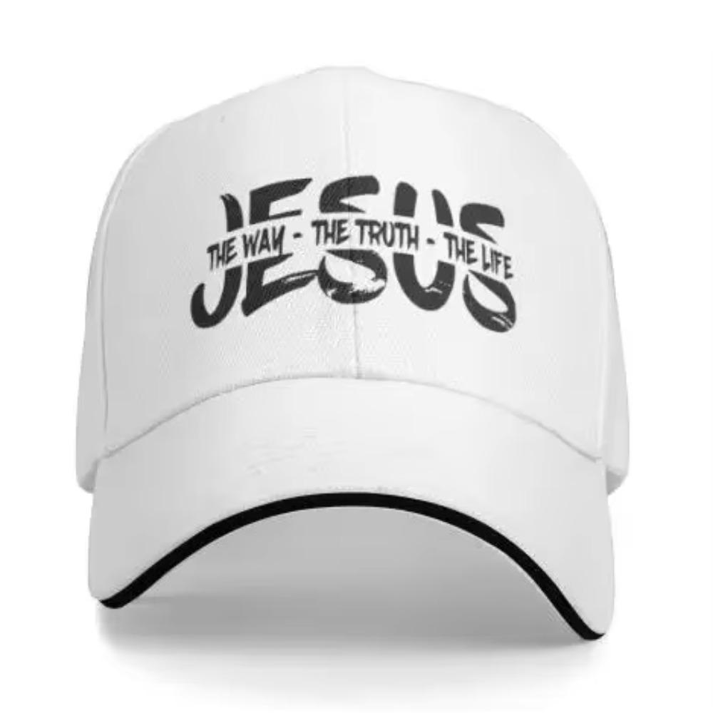Кепка дальнобойщика «Иисус — путь, истина, жизнь» Кепка Snapback для мужчин Бейсболки Мужские кепки Кепки с логотипом