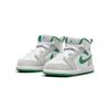 Air Jordan 1 Mid SE TD Grey Pine Green Детские кроссовки Белые светло-дымчато-серые DC7250-103