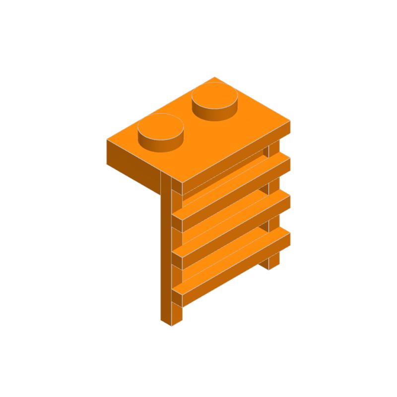 10 шт. 4175 Полоски для решетки Строительный блок Moc Цветная лестница Аксессуары Совместимы с Кирпичами Детская игрушка Подарочная коробка