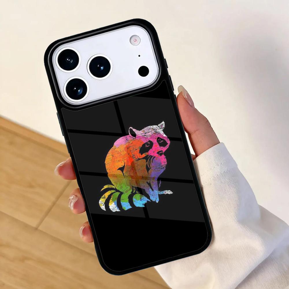 Raccoon Art Phone Case For Apple iPhone 17 air 16 Pro Max 15 Pro Max 14 13 12 11 Mini Back Cover