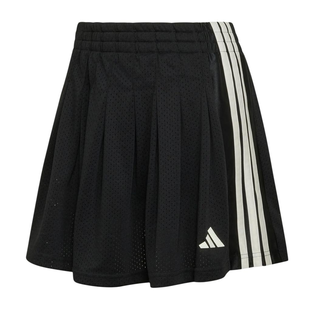 adidas Стадионная юбка 2 в 1 Свободная в полоску Высокая талия Плиссированная Повседневная юбка Женские юбки KR5323
