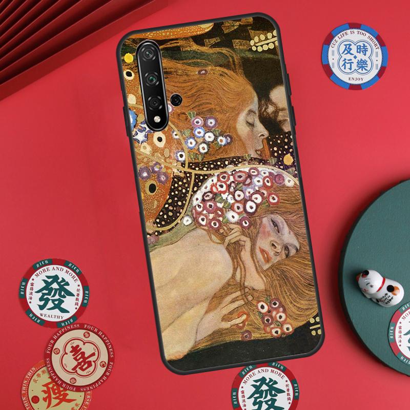 Поцелуй Густава Климта Для Huawei Nova Y73 Y72 Y61 Y91 Y90 Y70 Y60 12s 12i 11i 8i 9 10 SE P60 Pro P30 P40 Lite Чехол