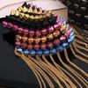Pin Rivet Shoulder Badges Cool Jacket Vintage Brooch Retro Club Tassel Chain Epaulette  Suit
