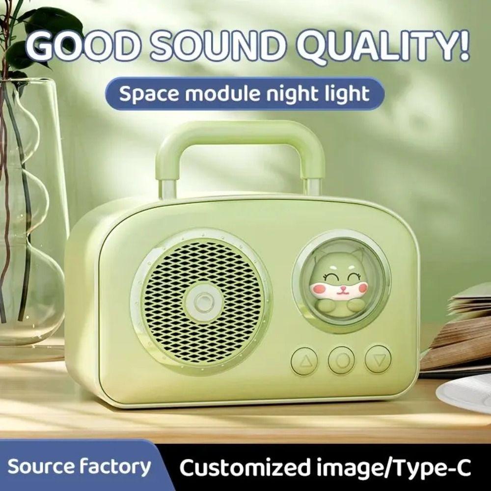 USB Interface Portable Speaker Rich Bass Wireless Speaker Mini Retro Bluetooth Speaker  Student Use