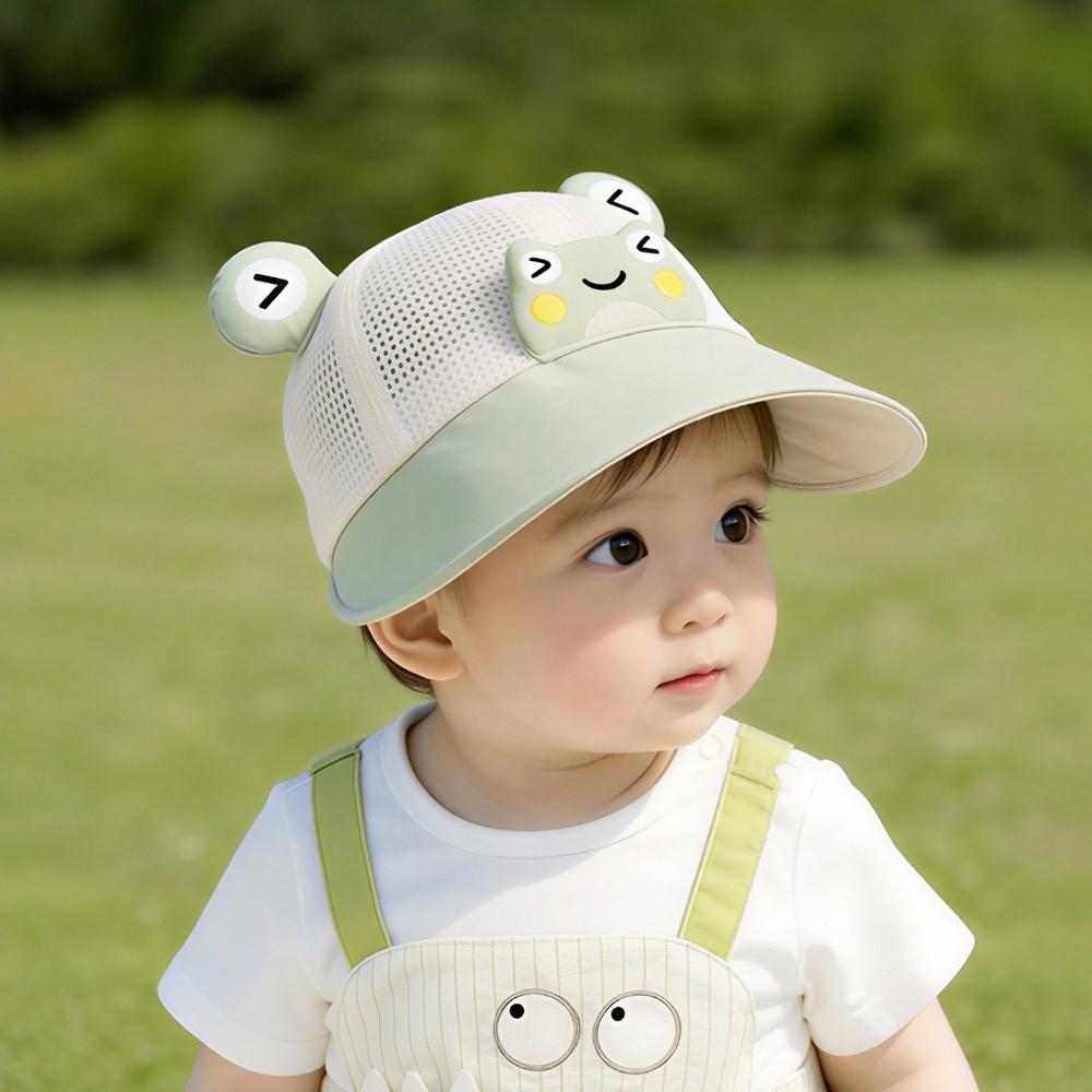 Adjustable Mesh Breathable Baby Hat Foldable Children Fishman Hat for Outings