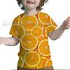 Toddler 3D Funny Fruits Printed T Shirts Baby Boys Girls Kids Tee Tops Summer Children Avocado Strawberry Lemon Apple T-shirts