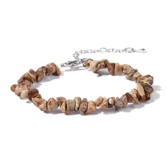 Women Bracelet Irregular Beads Decor Adjustable Length Non-fading Bracelet Wrist Jewelry Versatile