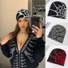 Knitted Beanies Hat Cartoon Spider Embroidered Winter Hats Knitted Bonnet Cap Soft Woolen Beanies For Women Cap