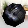 Corpse Bride Automatic Opening Umbrella: Portable 3 Fold Design with 8 Bone Iron Frame, Perfect Gift for Fans and Travelers0145b
