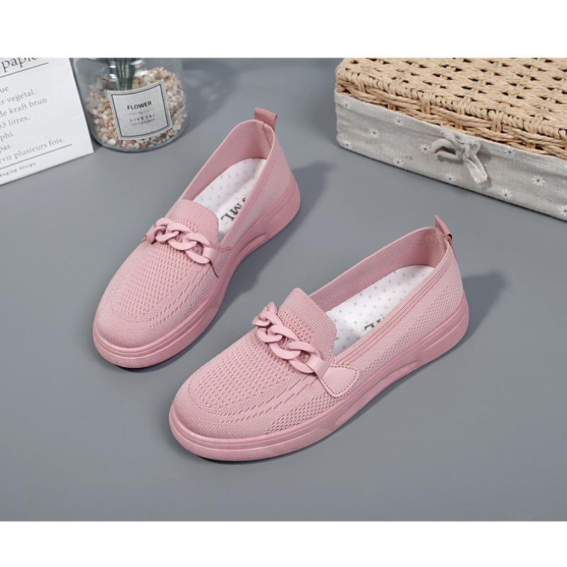 Новая женская обувь. Удобная обувь для мам Flyknit. Удобные женские одинарные туфли.