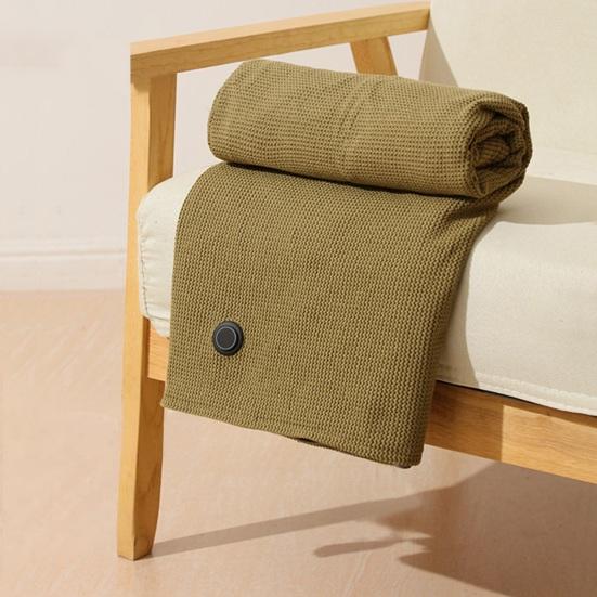 USB Powered Heating Shawl Cordless Electric Blanket Zippered Heating Scarf Winter Warm Wrap for Women Travel Office Home